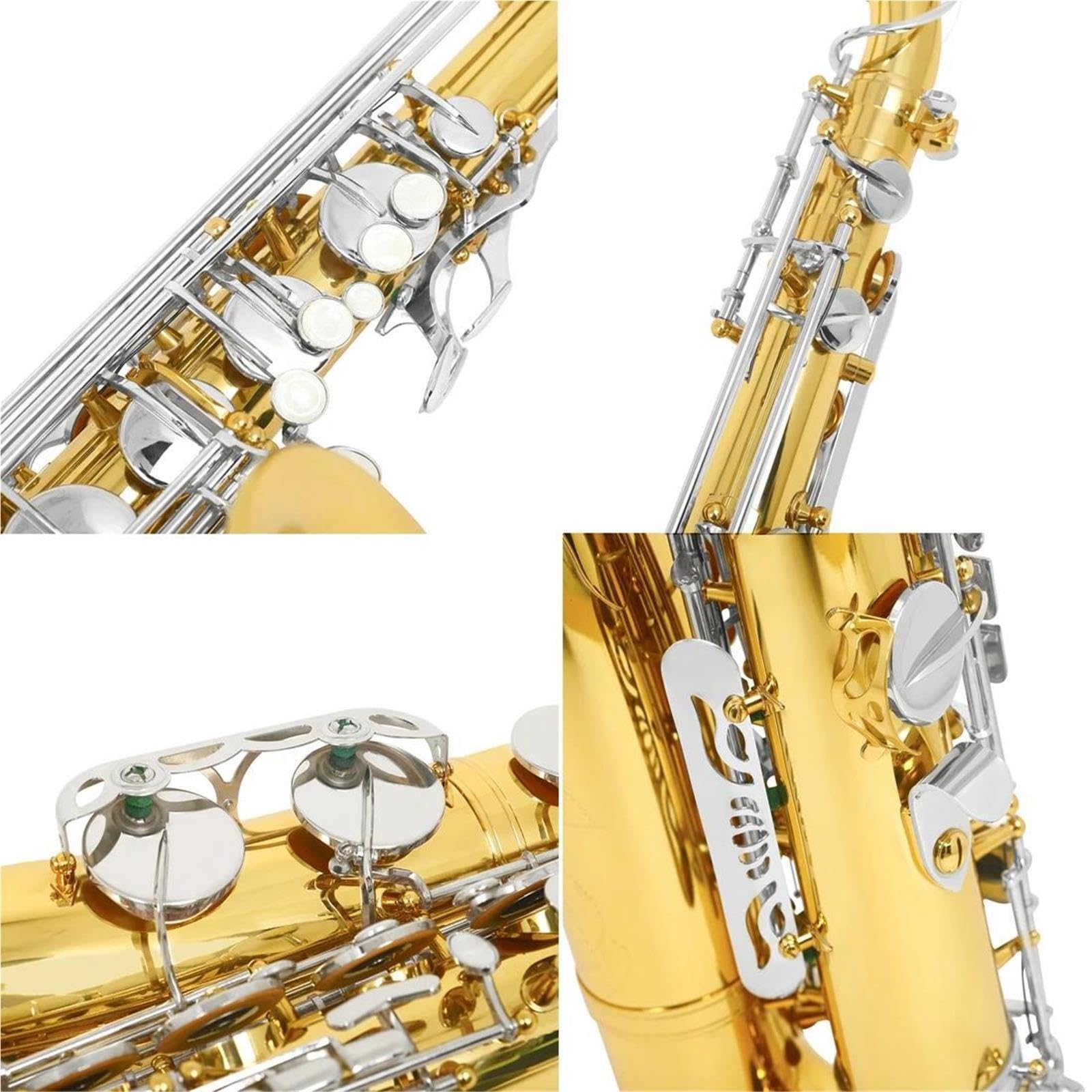 Tenor-Saxophon B-Dur Goldenes Silber