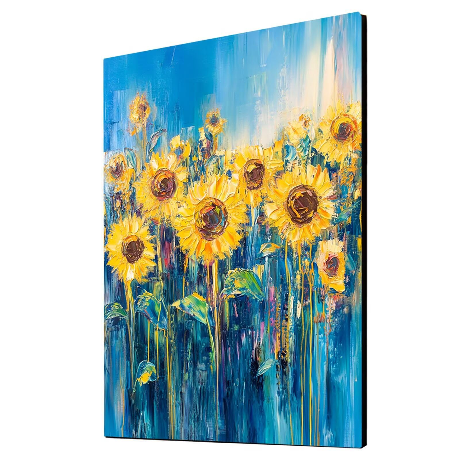 Malowanie po numerach, dla dorosłych, słonecznik, malowanie według numerów, zestawy abstrakcyjne, hobby DIY dla dorosłych i kobiet, artykuły plastyczne, 137 x 100 cm, sztuka ścienna, przejrzystość