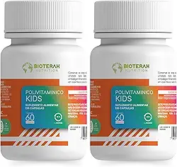 Polivitamínico Kids 120CAPS BIOTERAH - Suplemento Infantil Completo Vitaminas e Minerais Suporte Nutricional