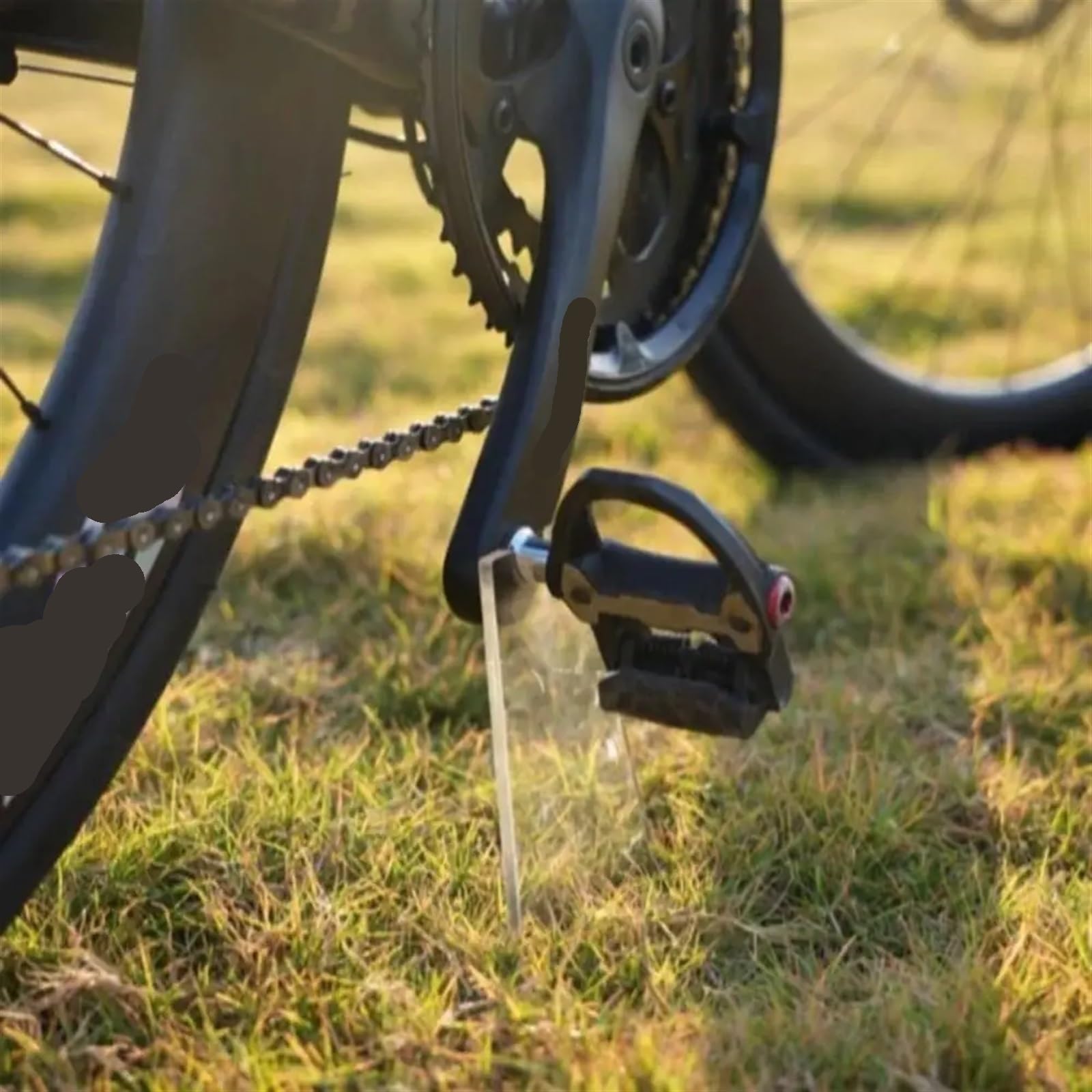 Accessoires Support de vélo en Plastique Transparent antidérapant béquille de vélo réparation Support de vélo