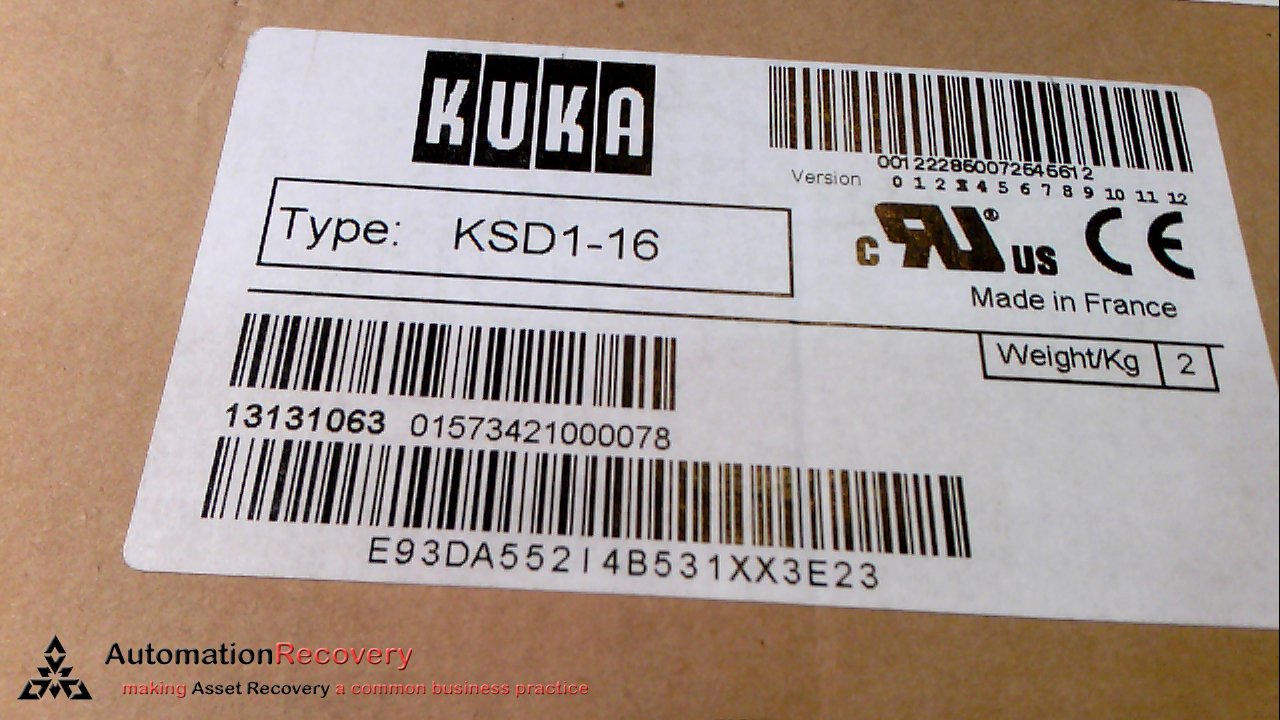 KUKA KSD1-16 SERVO DRIVE KSD1-16: Amazon.com: Industrial & Scientific