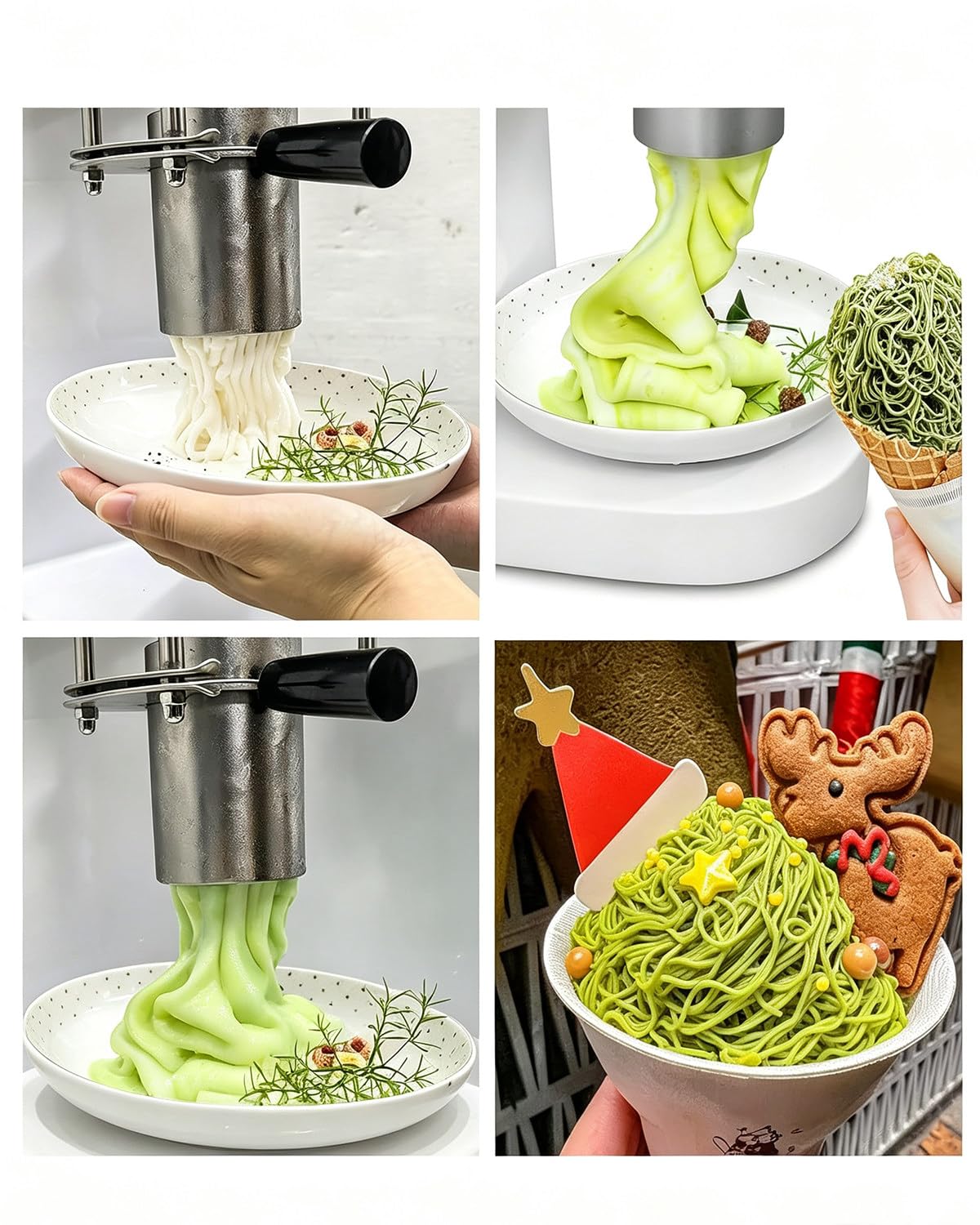 Heladera profesional Soft Serve, Máquina de Helados Comercial 80W White