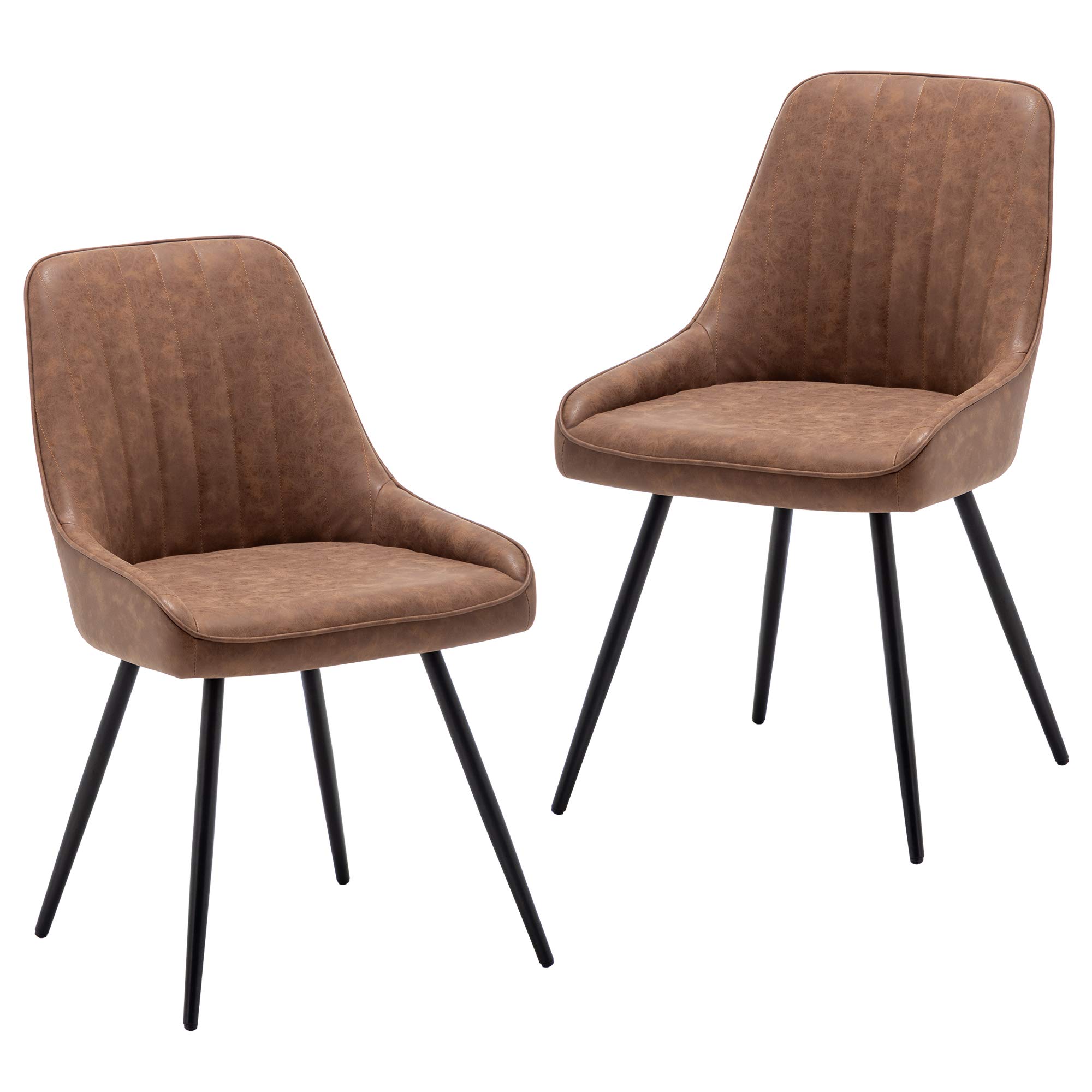 Buy Alunaune Modern Dining Chairs Set of 2 Upholstered Accent Chair Mid