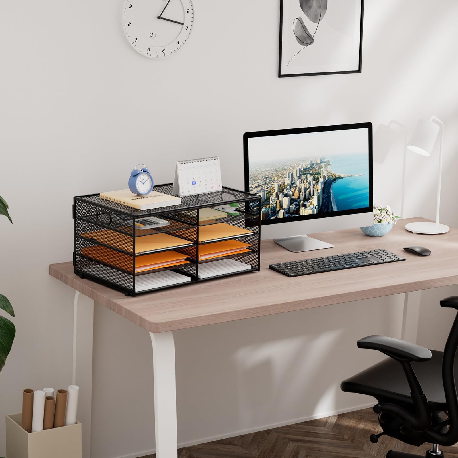 Snapklik.com : 5 Tier Desktop Literature Organizer, Mesh Paper ...