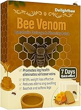 Bee Venom Detox foot patches & Body Shaping. Stress Relief Sleep Patch. Toxin Removal, Pain Relief, Better Sleep & Blood Circulation for Men & Women (30 Patches)