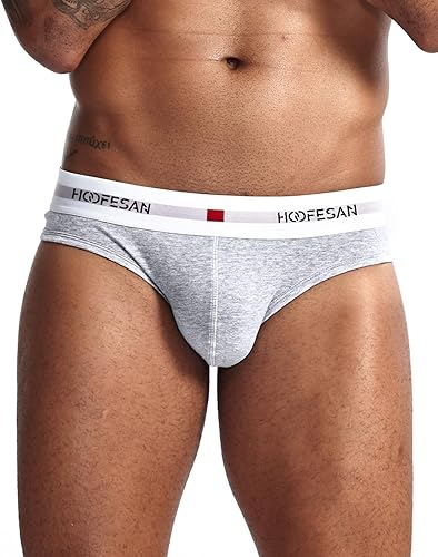 Miniatura 3 de HOOFESAN Paquete de calzoncillos de algodón elástico de tiro bajo para hombre, cintura ancha, paquete múltiple
