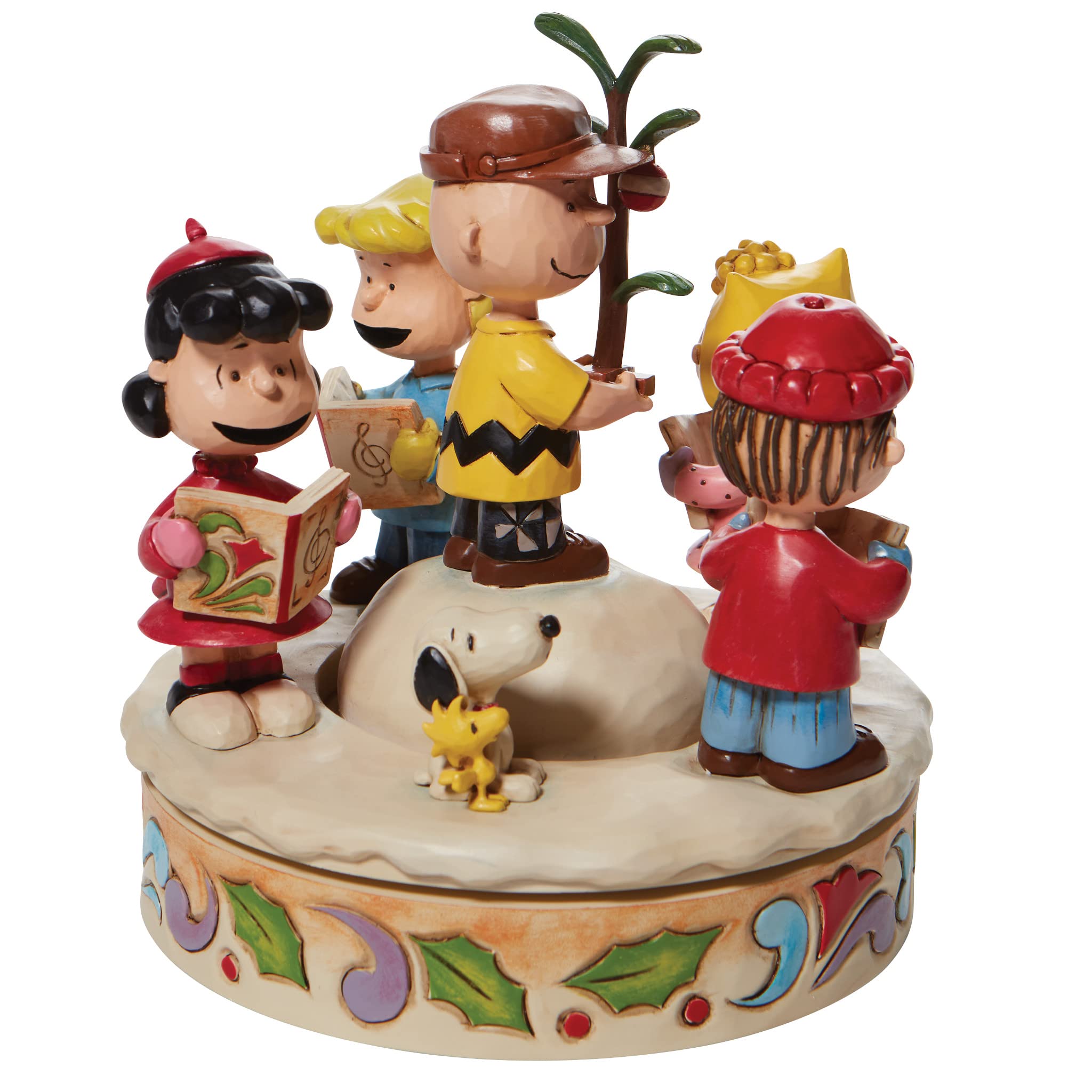 Amazon.com: Enesco Peanuts by Jim Shore The Gang Caroling Around