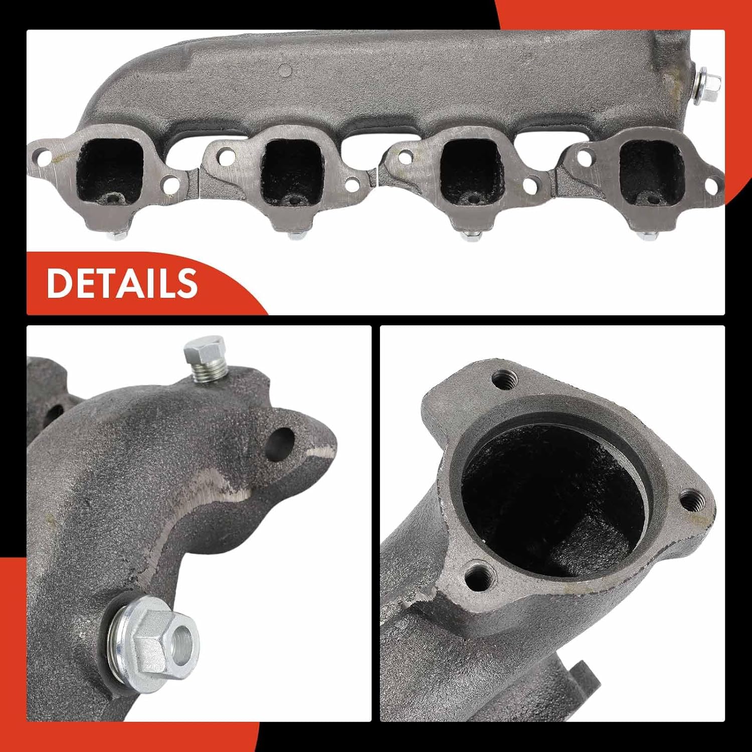 A-Premium Left Engine Exhaust Manifold W/Gasket - 8Cyl 7.4L - Compatible with Chevy & GMC - C,K,R,G,V-Class - C10, C20, K10, K15, R30, R3500, G20, G25, V30, V3500, Impala, Jimmy & More, for# 12551444