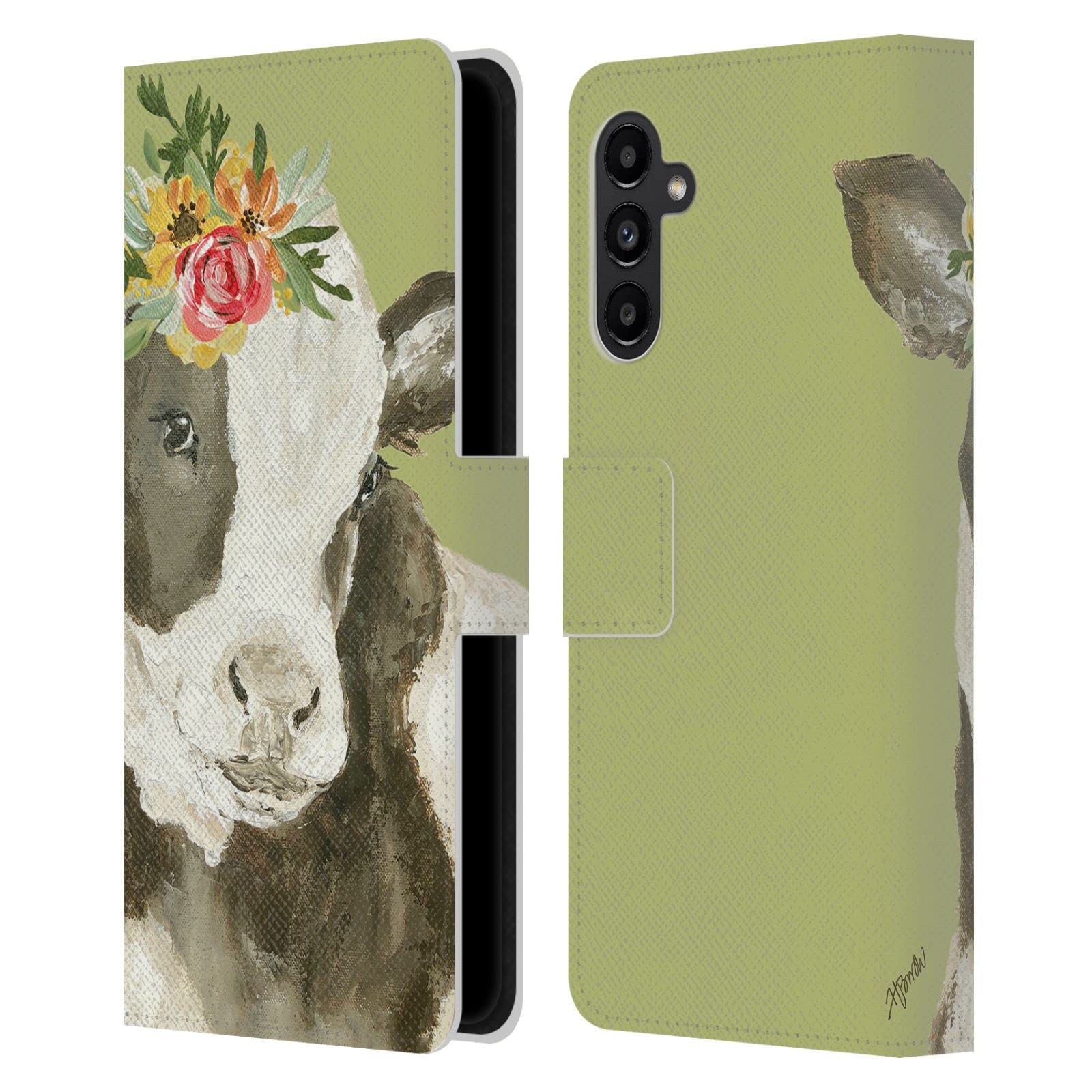 Funda Samsung Galaxy A13 5G piel libro pintura floral Haley Bush original 7