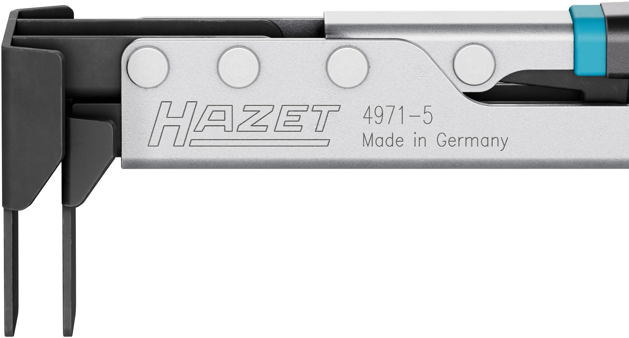 HAZET Pince de réinitialisation de piston de frein 4971-5, longueur 199 mm, pour freins à disque hydrauliques de vélos, plage de travail 4-15 mm, pour ouvertures à partir de 20 mm