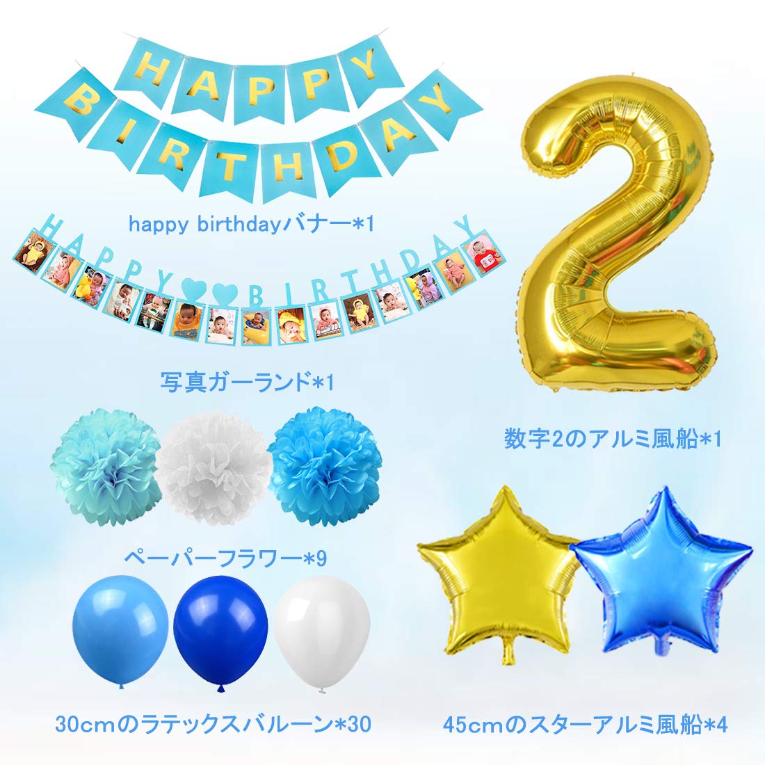 青yy様✶⋆確認専用ページ バースデーガーランド 確認専用 バースデー