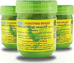 Hong Thai Aromadose | Riechen & Erfrischen | 100% Natürlich, Ätherische Öle, Kräuter, Thailand, 3 Stück