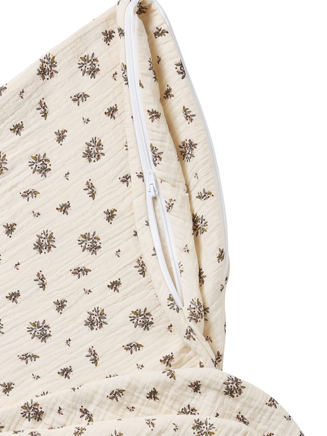 VERTBAUDET Housse pour coussin d'allaitement imprimé fleuri TU