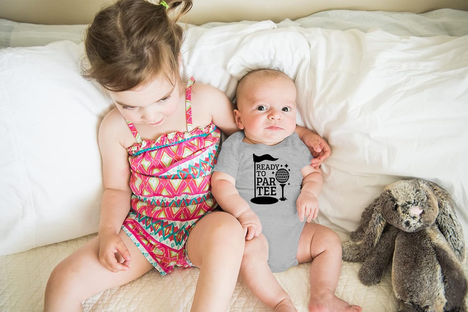 AW Fashions Ready to Par Tee Baby Bodysuit Funny Adorable Unisex Boys Girls Infant Romper Cute Clothing - Image 3