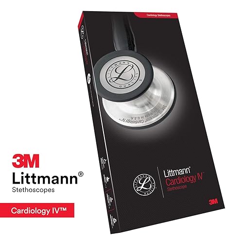 Miniatura 19 de 3M Littmann Cardiology IV - Estetoscopio de diagnóstico 6190, más de 2 veces más fuerte, pesa menos, pieza torácica y tallo de acero inoxidable