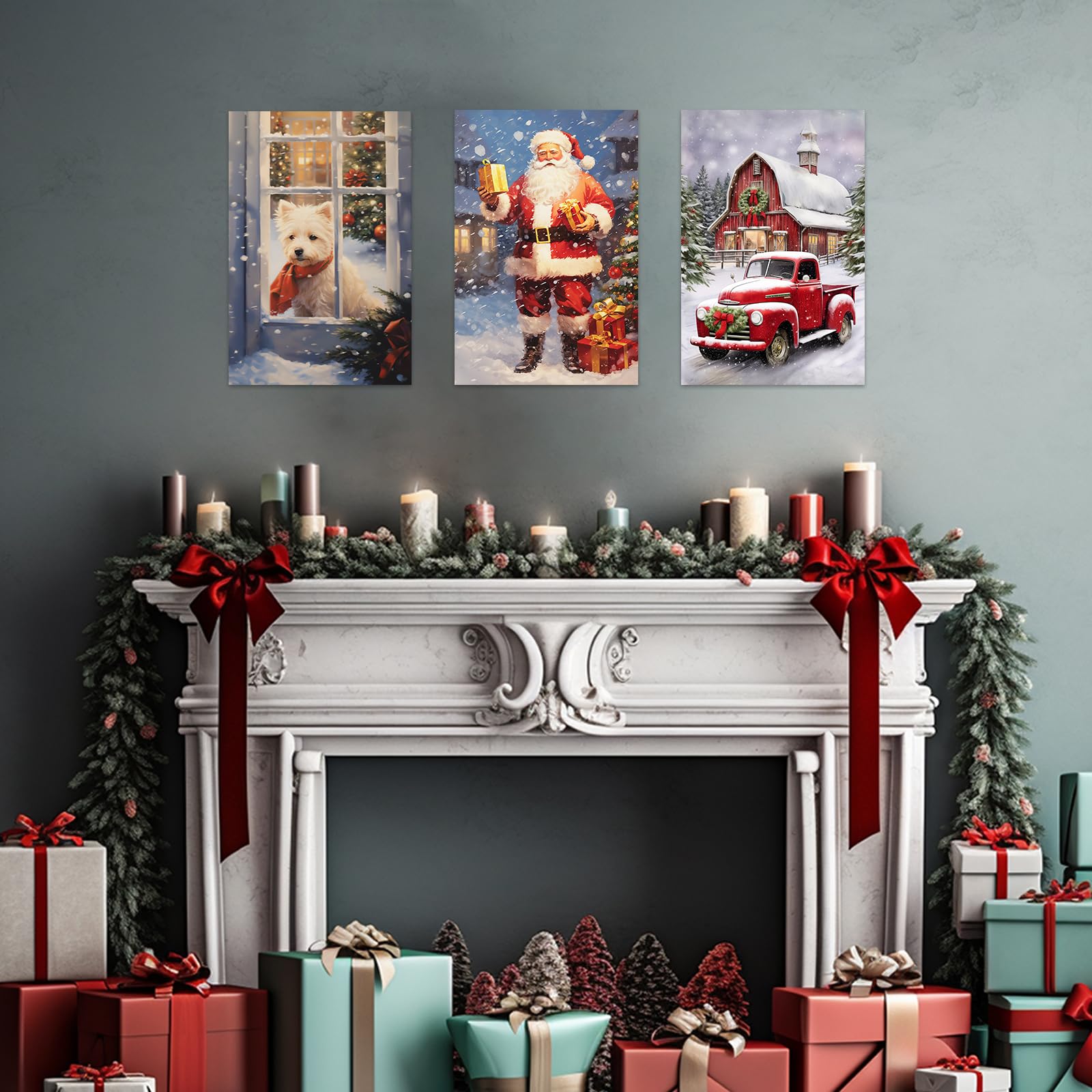 Amazon.co.jp: ZXHYWYM クリスマスウォールアート クリスマスツリー
