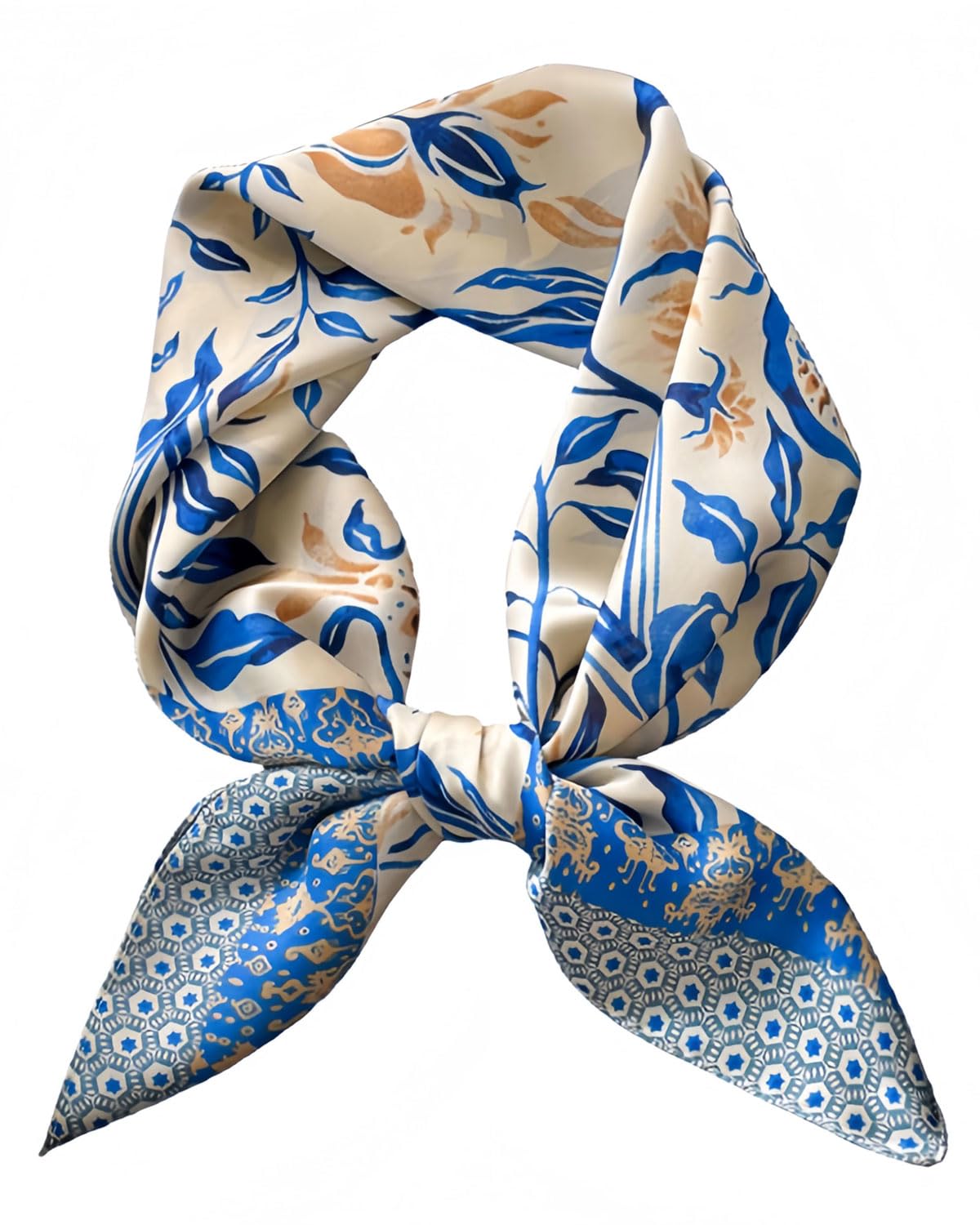 Foulard 100 % soie de luxe pour femme | bandana en soie noire