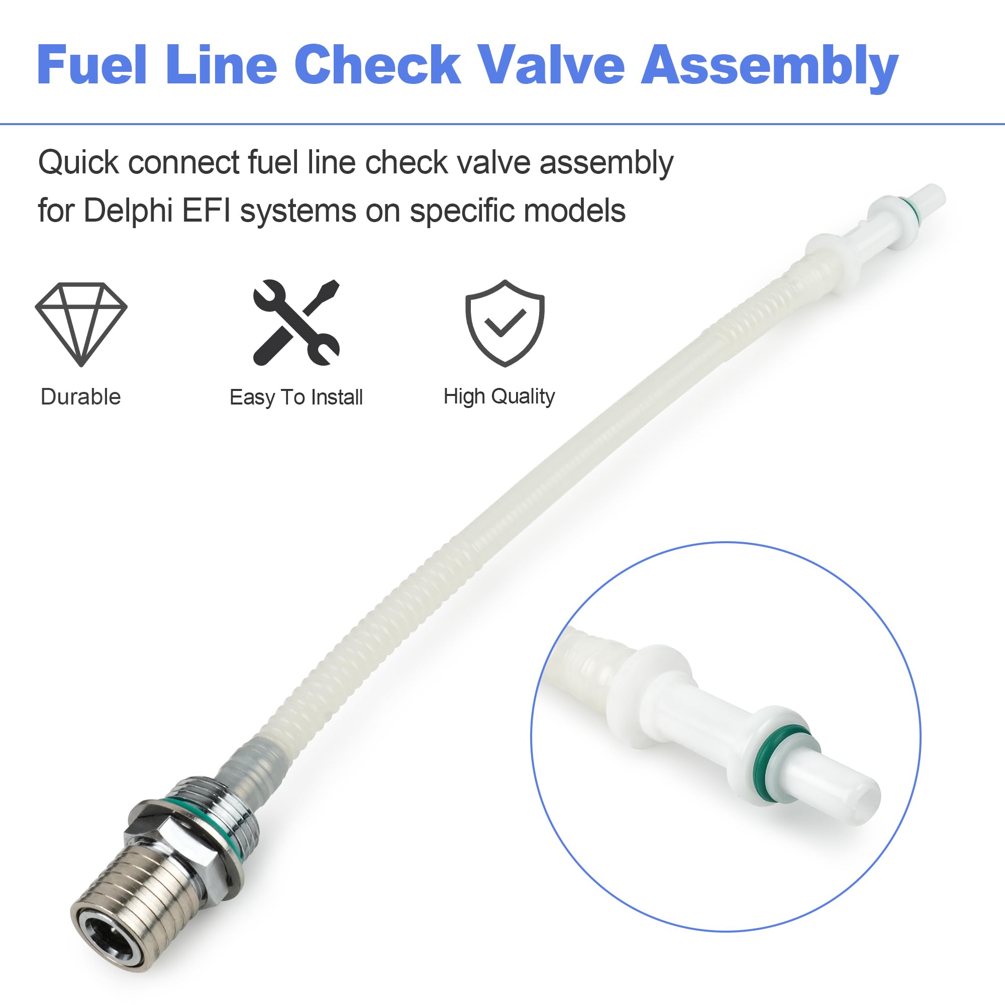 Drag Specialties EFI Fuel Check Valve Assembly - 0706-0235 For 2004-2017 Harley-Davidson Dyna Motorcycles - Dennis Kirk - View #4