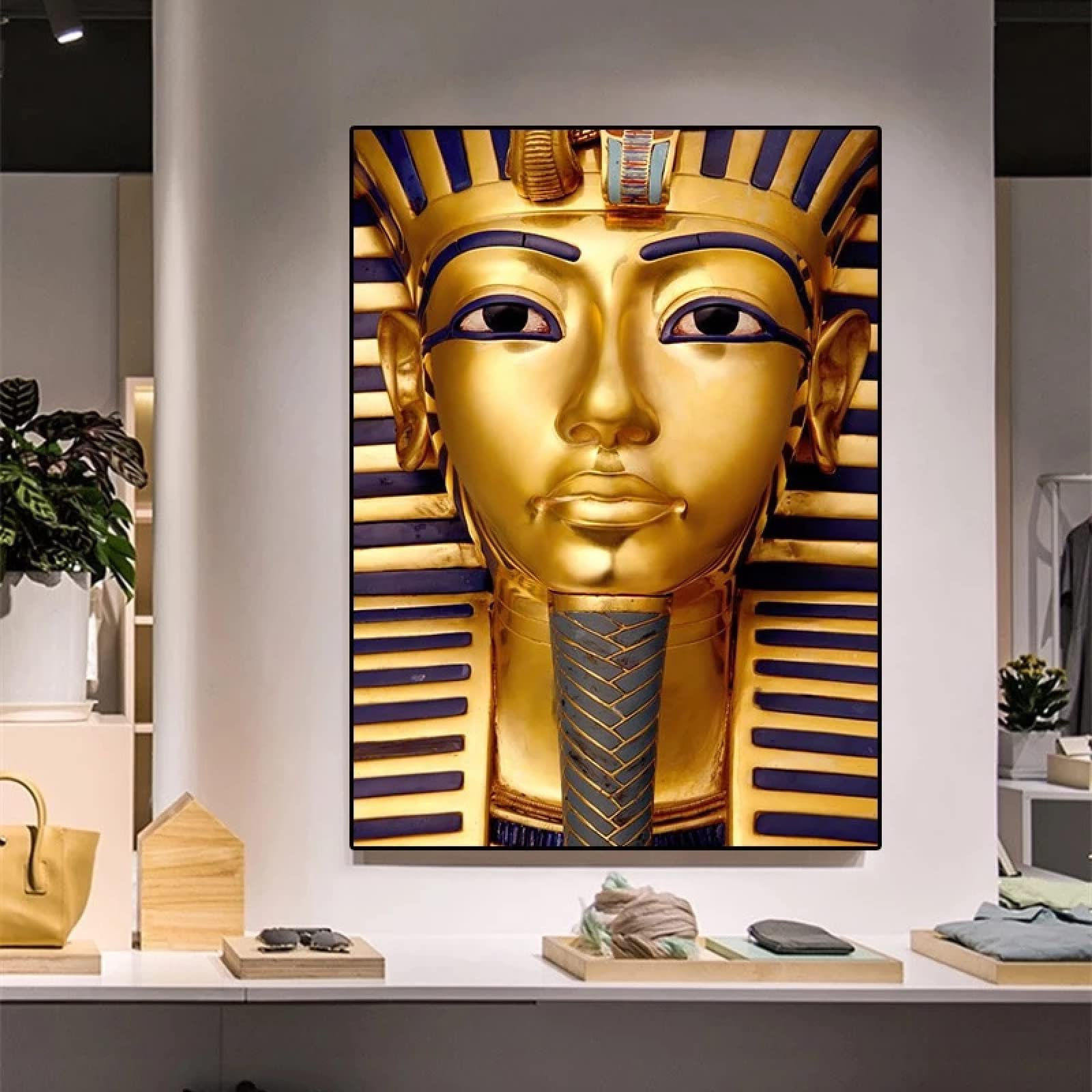 Amazon.co.jp: 壁アートポスター古代エジプトのファラオゴールデン