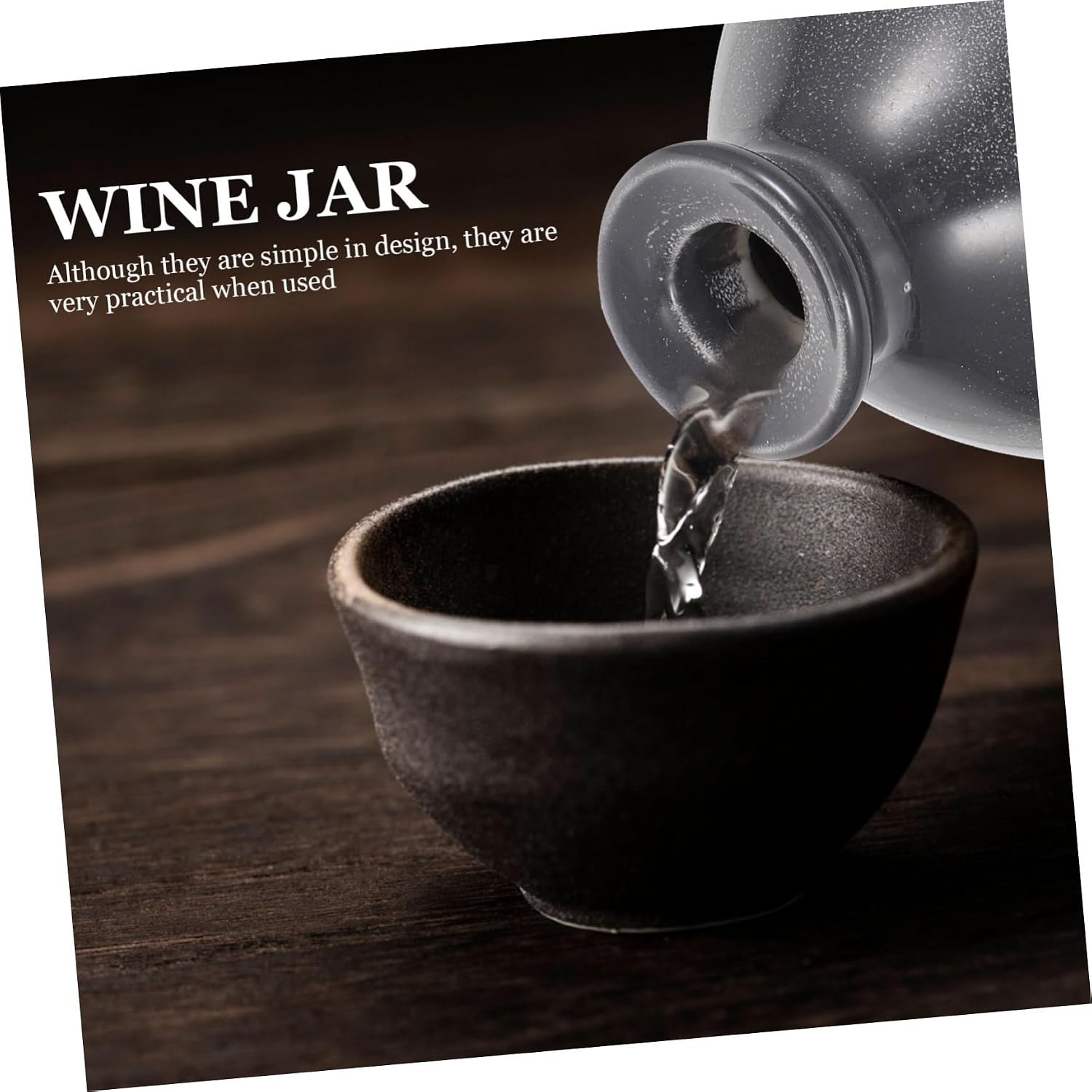 Generic Sealed Ceramic Wine Jar Cork Gradient Storage Container for Drinks Airtight Design for Kitchen Organization and Decoration Elegant Small Wine Pot