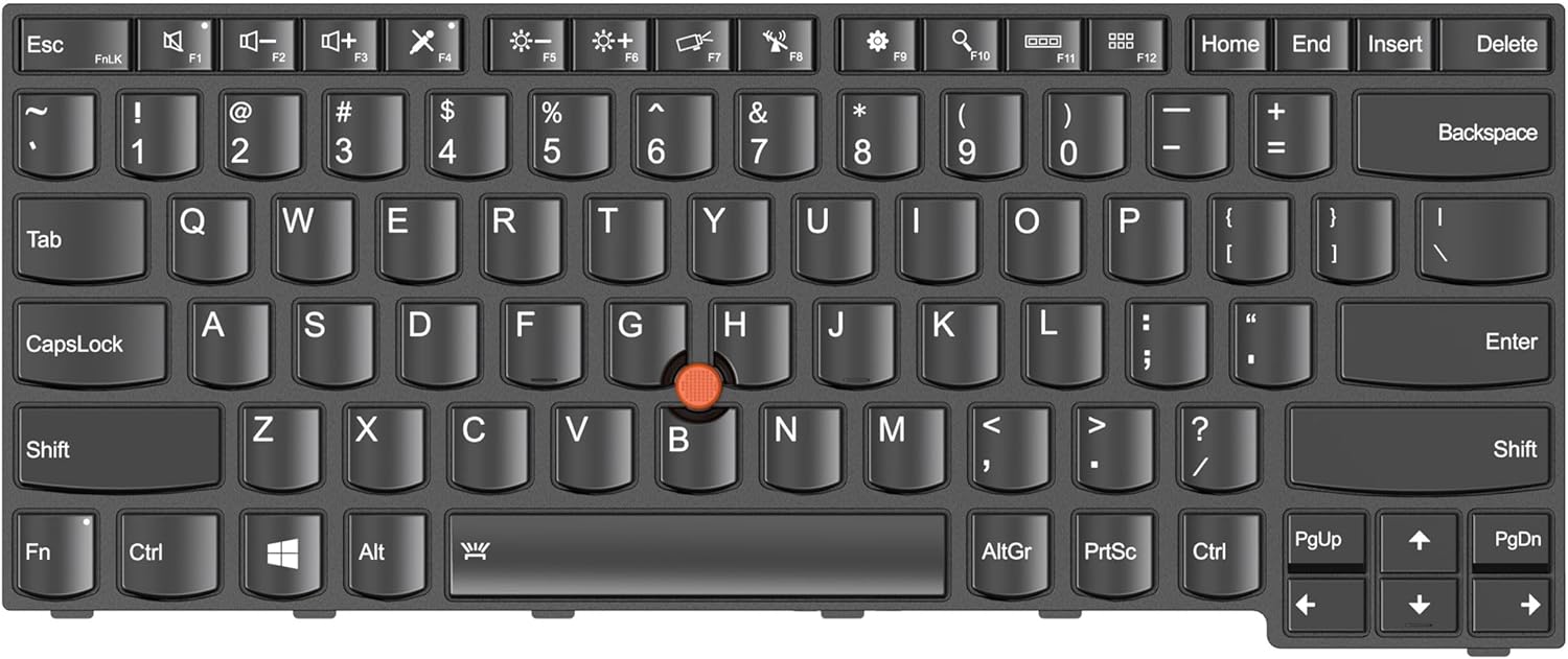 Replacement Keyboard for Thinkpad E431 E440 L440 L450 L460, US Layout Laptop Keyboard with Backlit