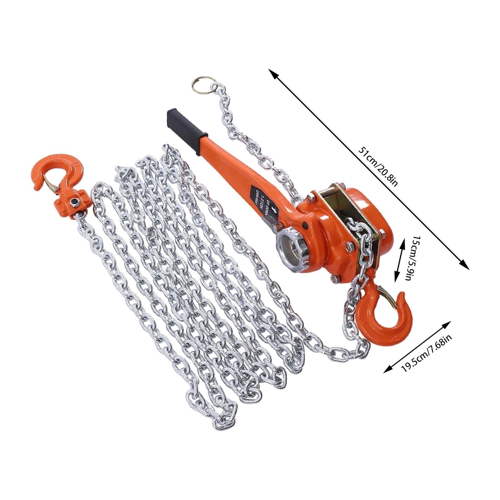 Lever Chain Hoist, Handhebel-Kettenzug mit 3300 Pfund und 20 Fuß