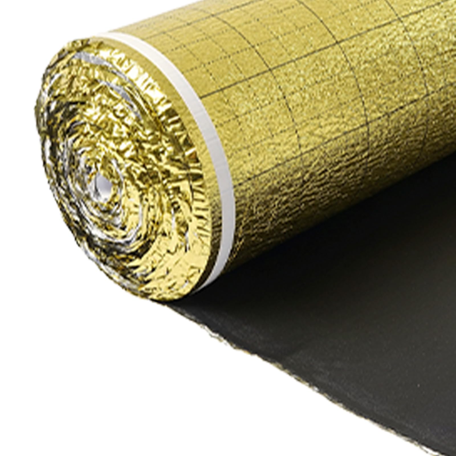 VEVOR Sous Couche Parquet, 18,6 m², Sous-couche Isolante, Épaisseur 3 mm, Mousse IXPE, Film PE Imperméable Doré, Insonorisation Anti-humidité, Protection Infiltration, pour Sols Stratifiés, Parquets