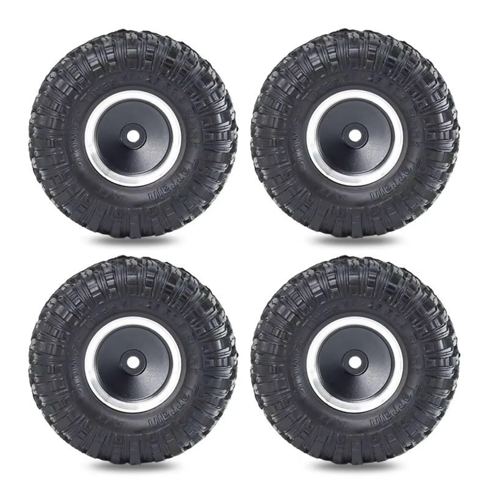 Modelos Repuesto RC para TRX4M para SCX24 para AX24 para FCX24 1/18 1/24 Juego De 4 Ruedas De Metal Beadlock De 55 Mm Y 1,0" Accesorios De Actualización para Coche RC Crawler