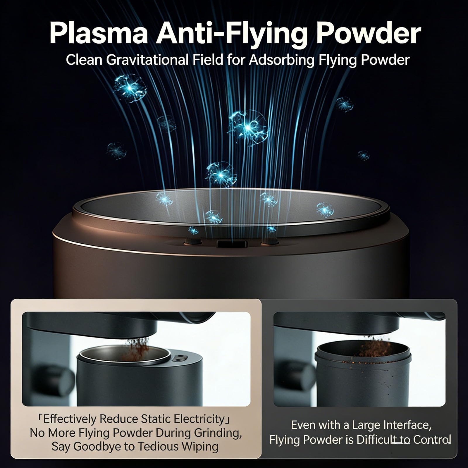Dosificador Digital De Granos De Café, Báscula De Espresso De Alta Precisión con Pantalla Led, Precisión De 0,1 G, Rango De Medición De 0,3 A 500 G, Compatible con Portafiltros De 58 Mm