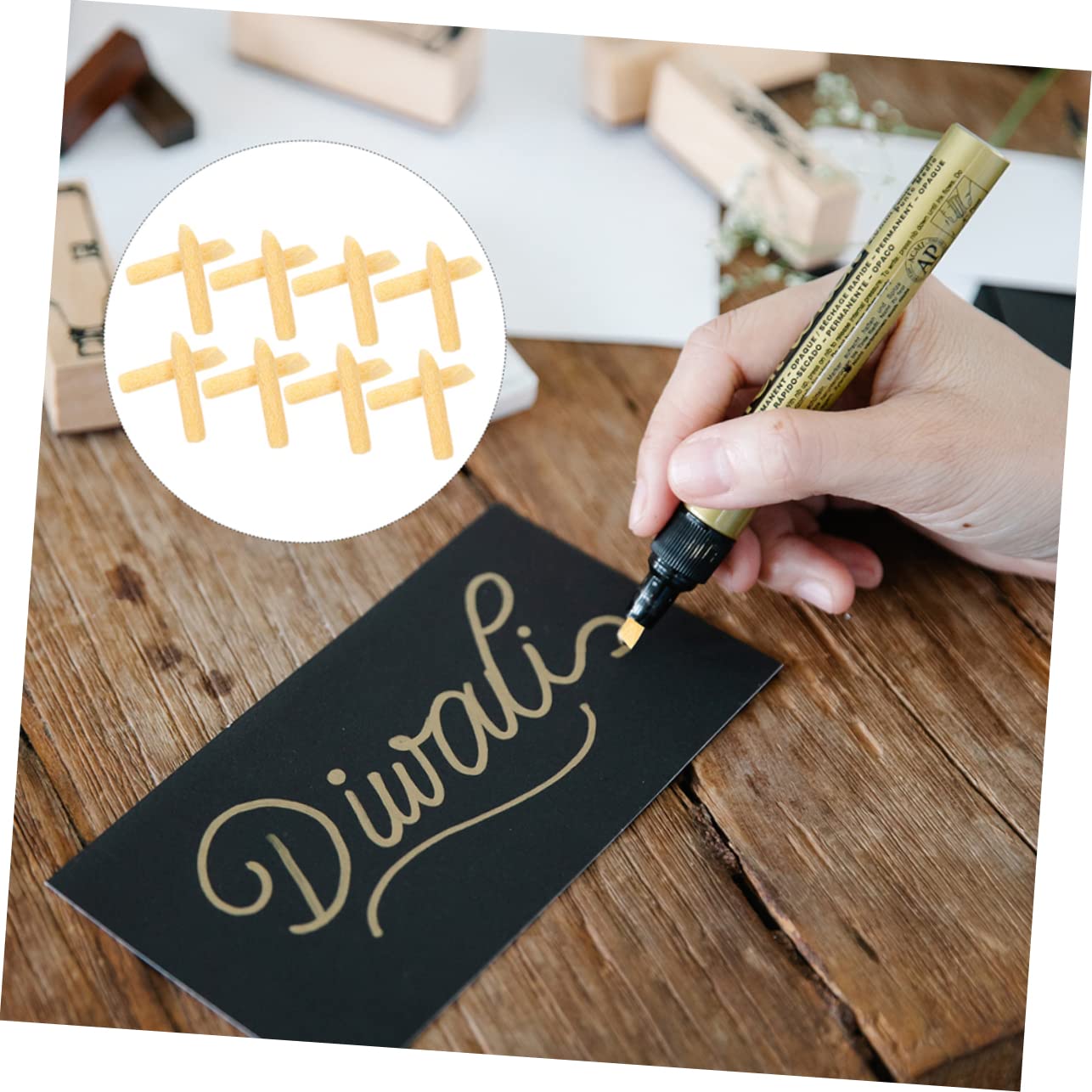 DOITOOL Replacement Nibs for Paint Markers 30 Pack of Fine Point Nibs Thin for School Supplies