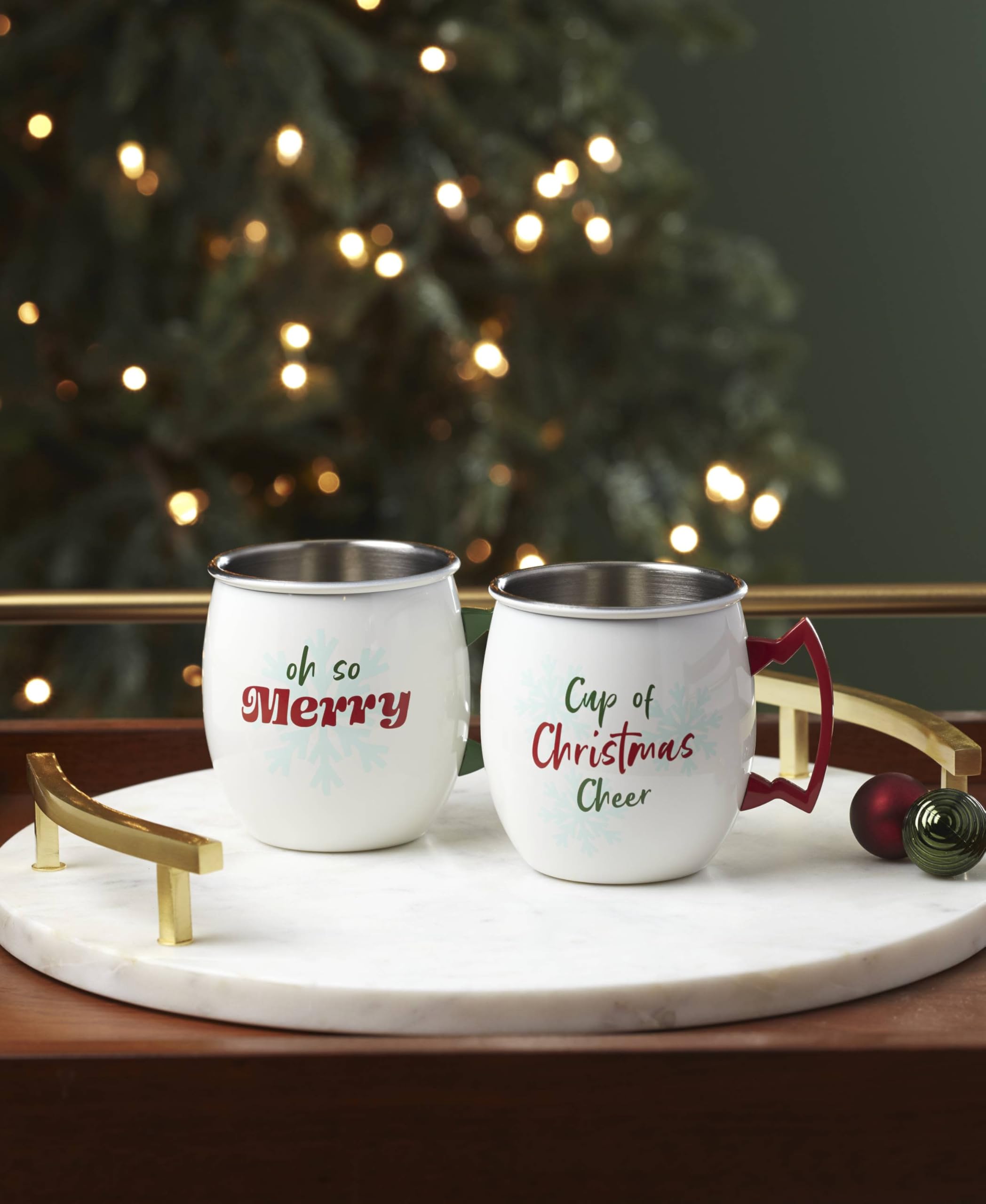 Amazon.com | Cambridge 897619 20 Oz Christmas Cheer Moscow Mule