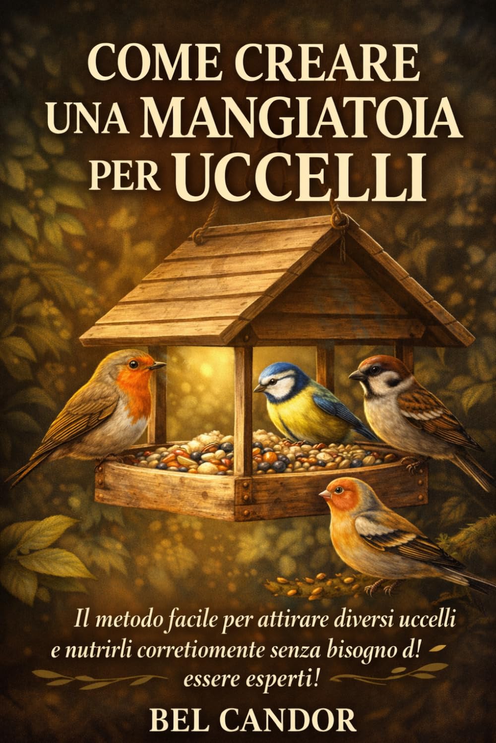 COME CREARE UNA MANGIATOIA PER UCCELLI: Il metodo facile per attirare diversi uccelli e nutrirli correttamente senza bisogno di essere esperti!
