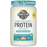 Garden of Life Organic Vegan Protein Powder, Plant Based & BCAAs, Organic Protein Powder with Probiotics & Enzymes, Non-GMO, Gluten-Free Lactose Free 1.2 LB