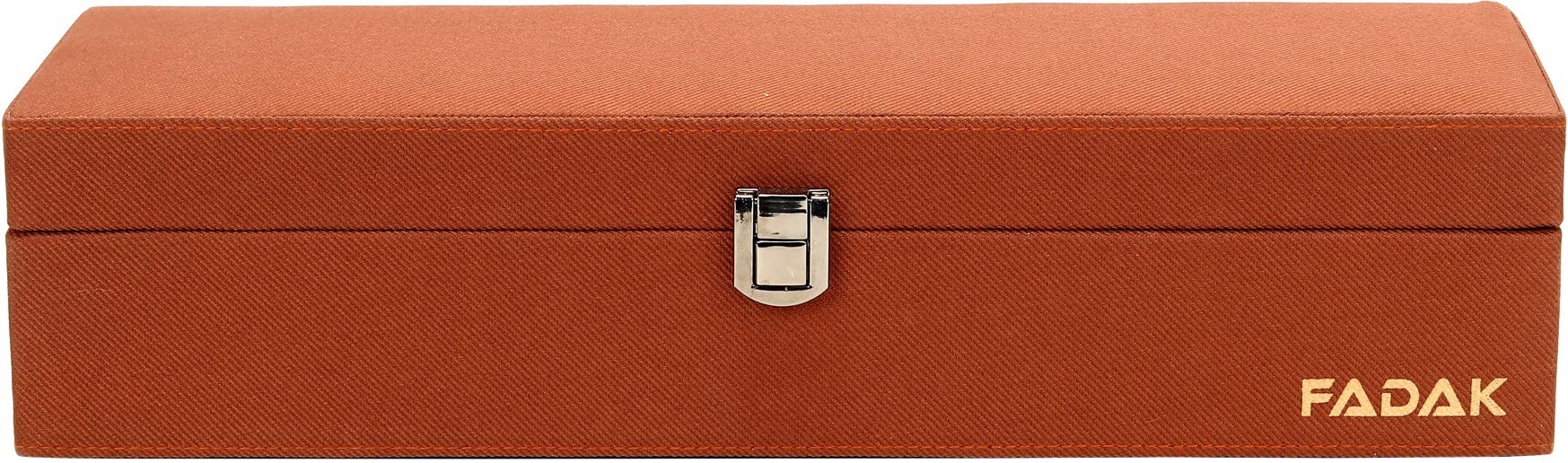 FADAK Polyster Watch Box | Watch Holder | Watch Box Organizer with 5 Slots | Watch case holds 5 Watch | Wrist Watch Storage Box with polyster (Brown) (B0BZQWCYZV) Amazon Price History, Amazon Price Tracker