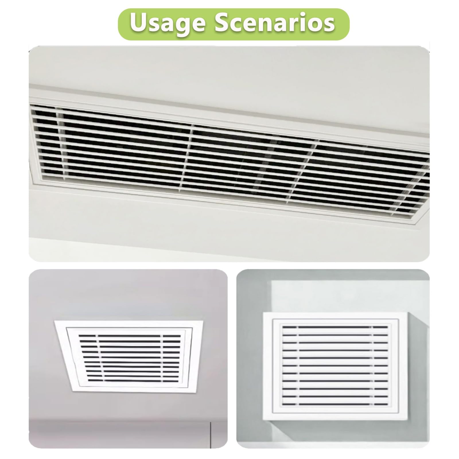 1 panel de acceso con persiana, ventilación de HVAC negra para salas limpias y uso residencial, 12 x 18 pulgadas, duradero, control de flujo de aire, fácil instalación, ideal para espacios comerciales
