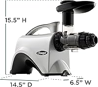 Vista 7 de Omega NC800 HD - Exprimidor Omega HD de 5ª generación para centros de nutrición., Plateado