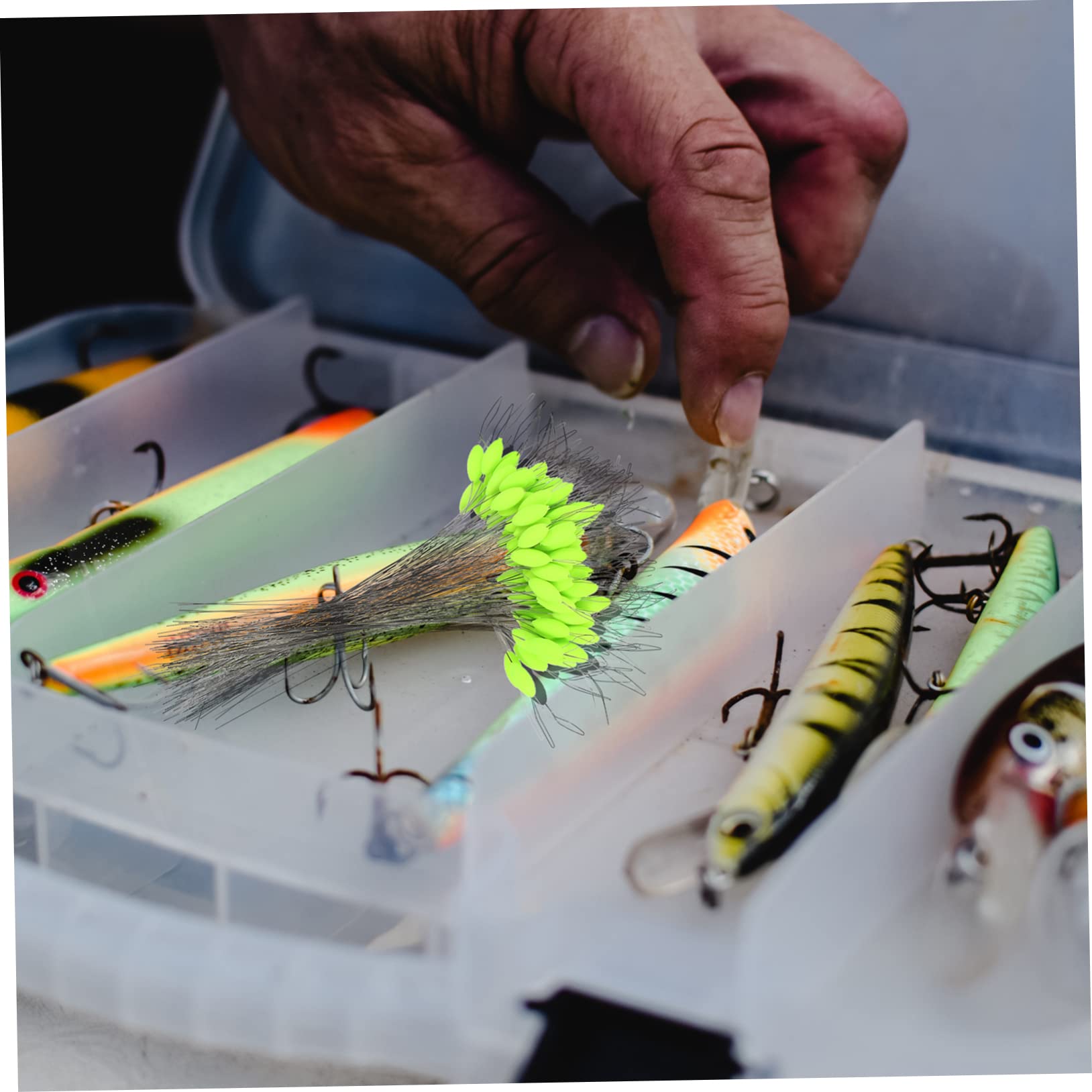 BESPORTBLE Flotteur de pêche Filet Carpe hameçon équipement Trousses pôle bouée Outils flottants Outil de pêche Fournitures de pêche Articles de pêche Plastique Green