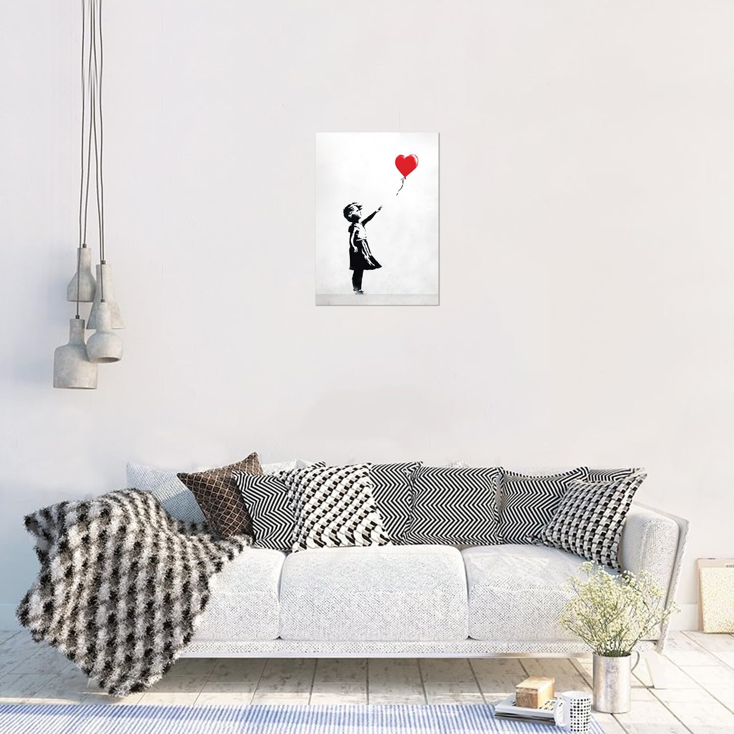 DECLEA - Quadro Moderno In Legno, Stampa Glamour Dollaro Pop Art 80 X 80 Cm 88643461