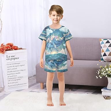 Girls Pajama Sets 14 2017 New Pajamas Short Sleeve, Silk Short