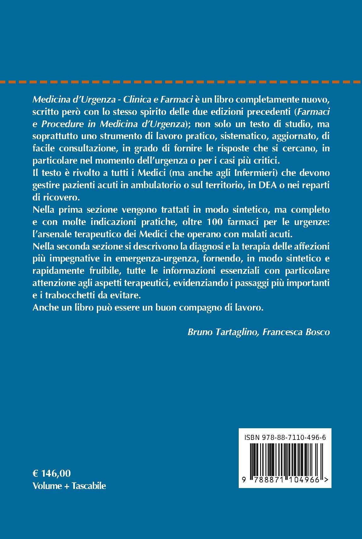 Medicina d'urgenza. Clinica e farmaci. Con volume tascabile