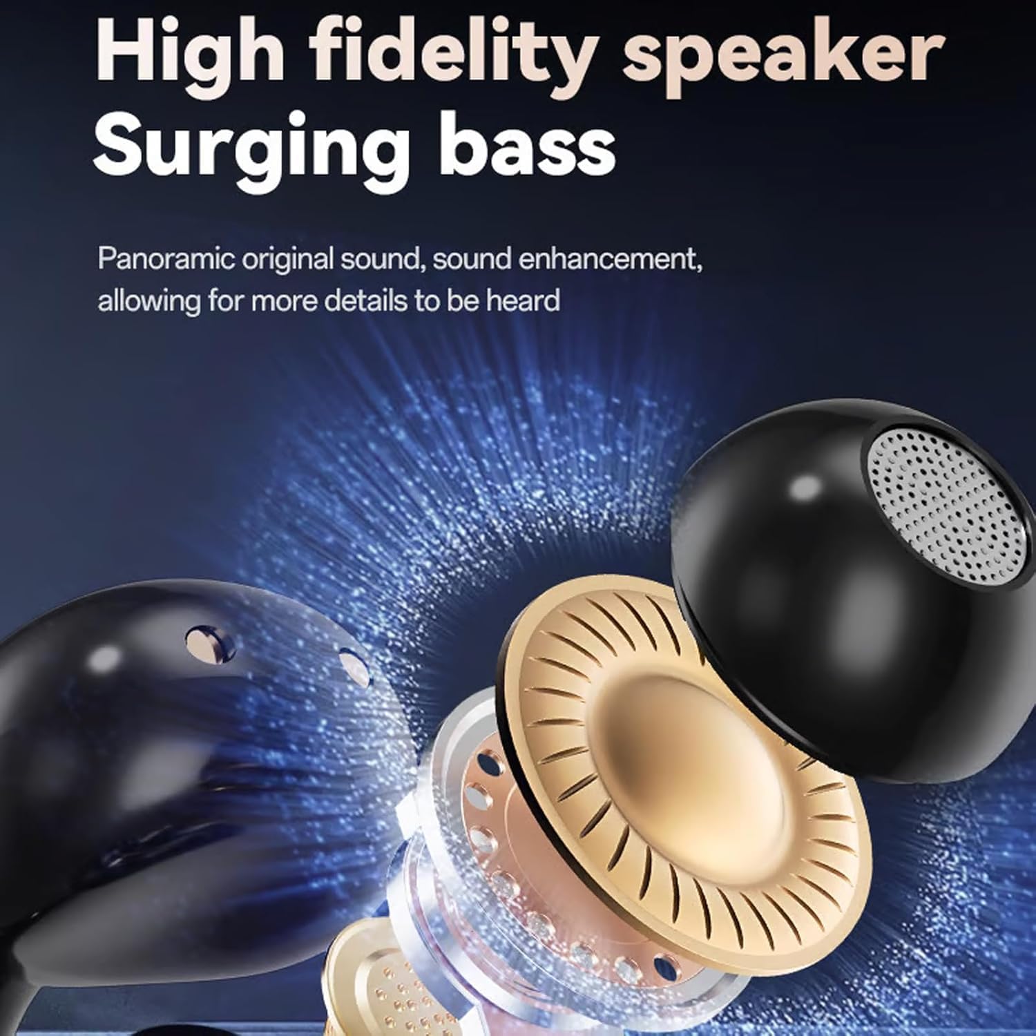 2026 New Clip On Ear Headphones, Ear Headphones, Smart Touchscreen Bluetooth Ear Buds, Open Ear Earbuds Wireless Blue Tooth (Purple+Black)