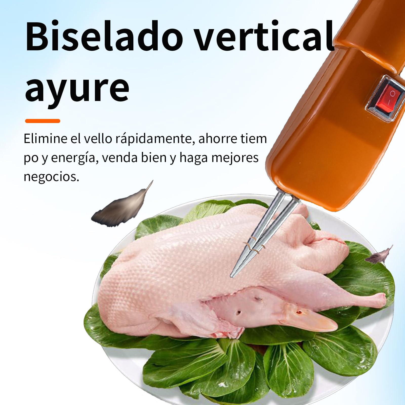 Desplumadora De Plumas De Aves De Corral Eléctrica Recargable, máquina desplumadora de Pollos de 180W, máquina desplumadora de Aves para quitar plumas de pato, pájaros y pavos
