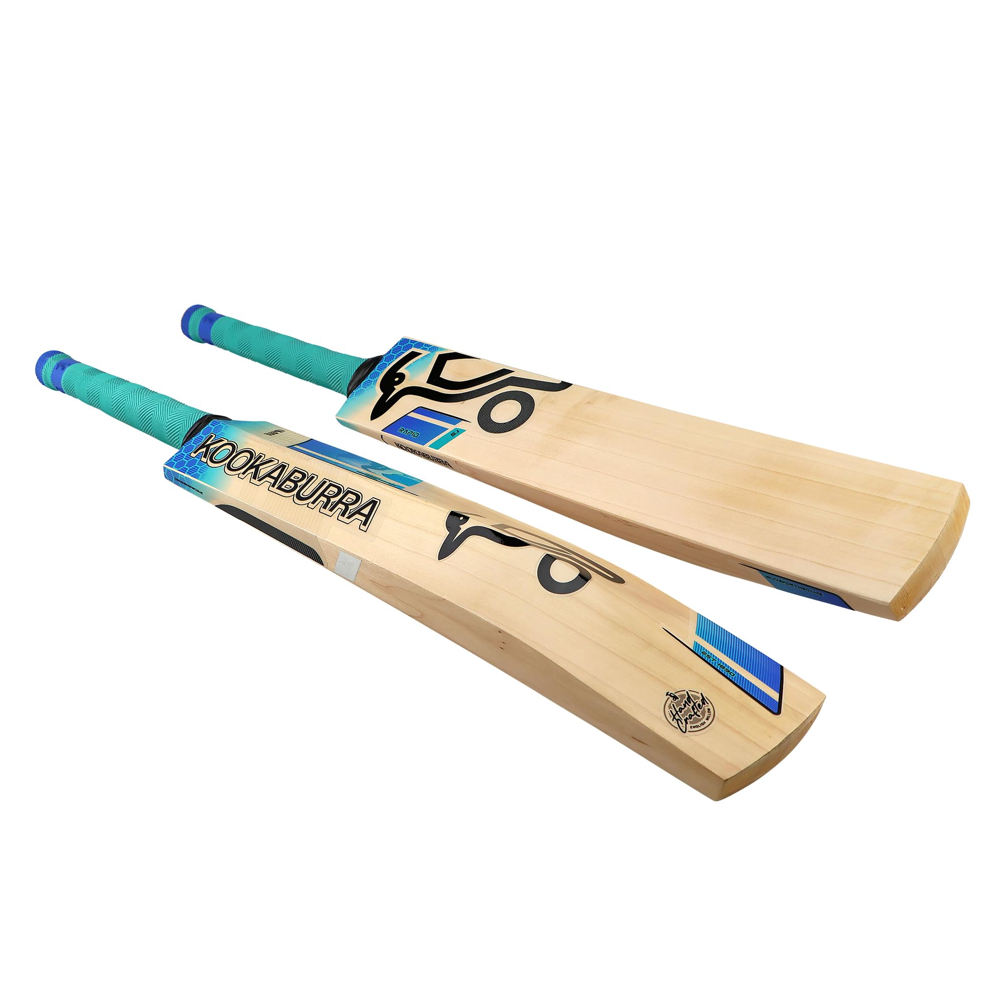 Kookaburra Rapid 5.1 Cricket Bat-Short Handle, Mazza Unisex, Blu, Manico Corto