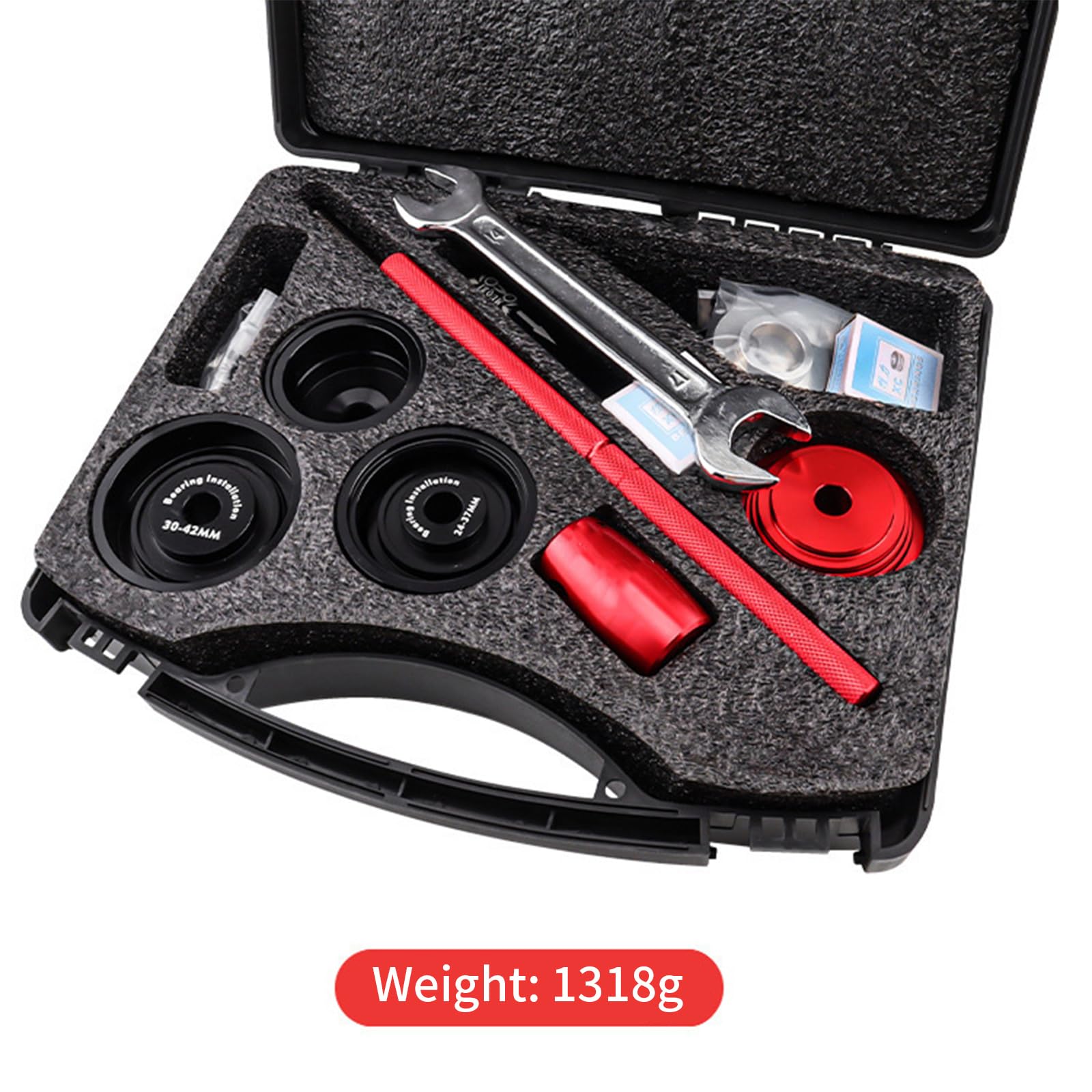 Prensa profesional de reparación de bicicletas, herramienta de pedalier para Hollows Teches, extracción de cojinetes de bielas e instalación de auriculares, herramienta de prensa de