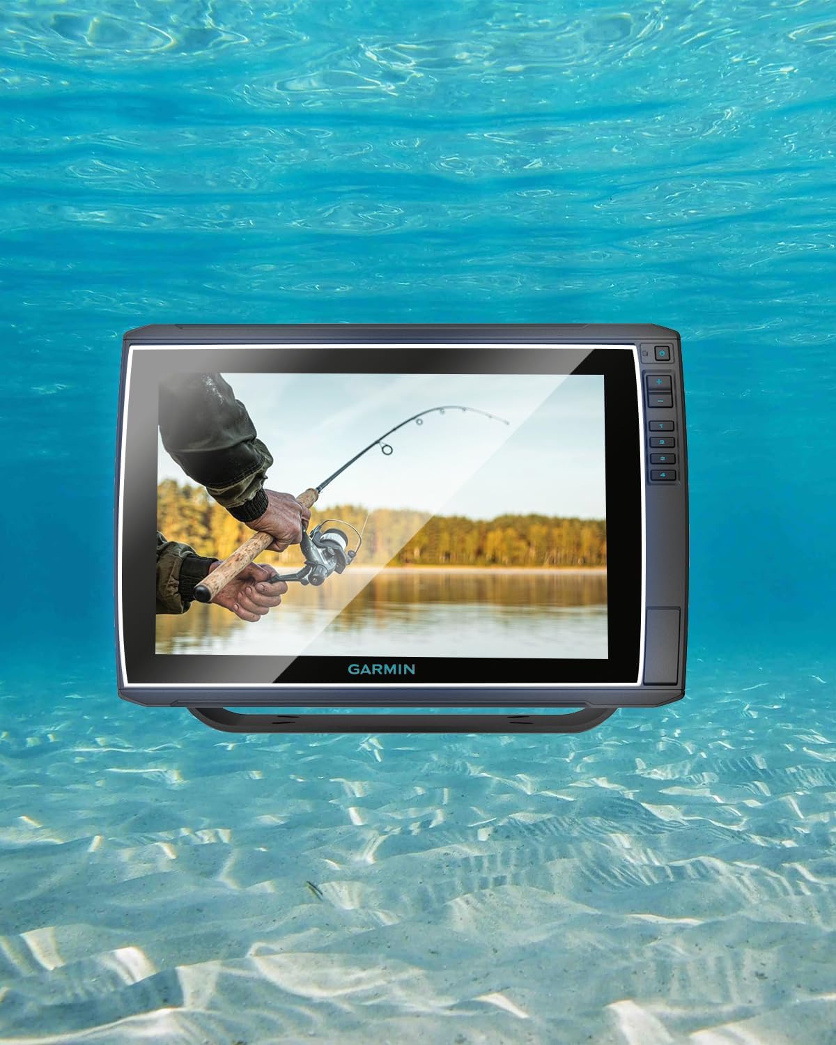 12 Inch Tempered Glass Screen Protector for Gar min EchoMAP Ultra 122sv 125SV 126SV & Ultra 2 122SV Fishfinder, 2 Pack High Definition Car Display Protective Film