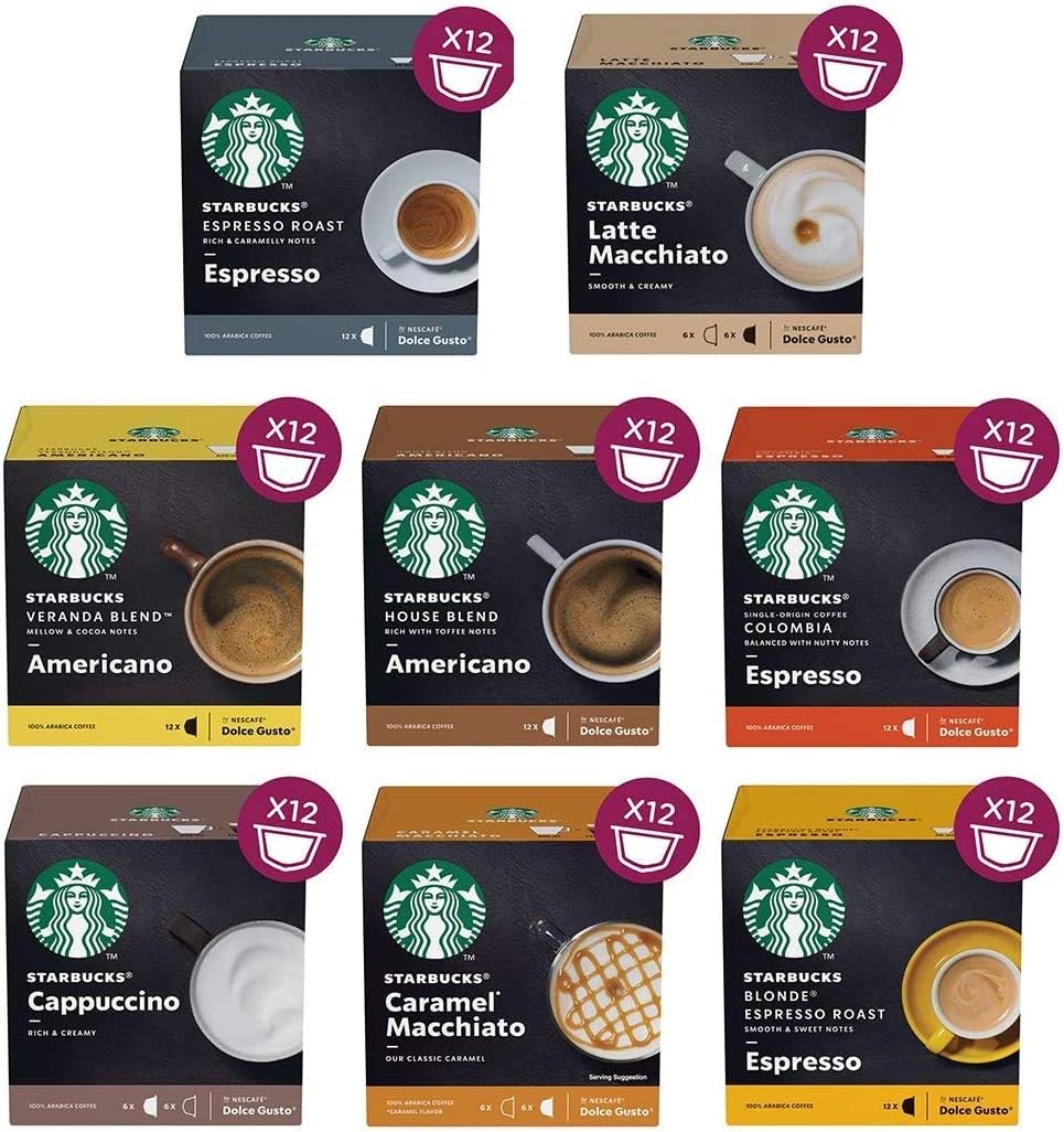 Dolce Gusto Compatible with Starbucks® Coffee Pods, Pick Any 3, Choose from 6 Original Flavours