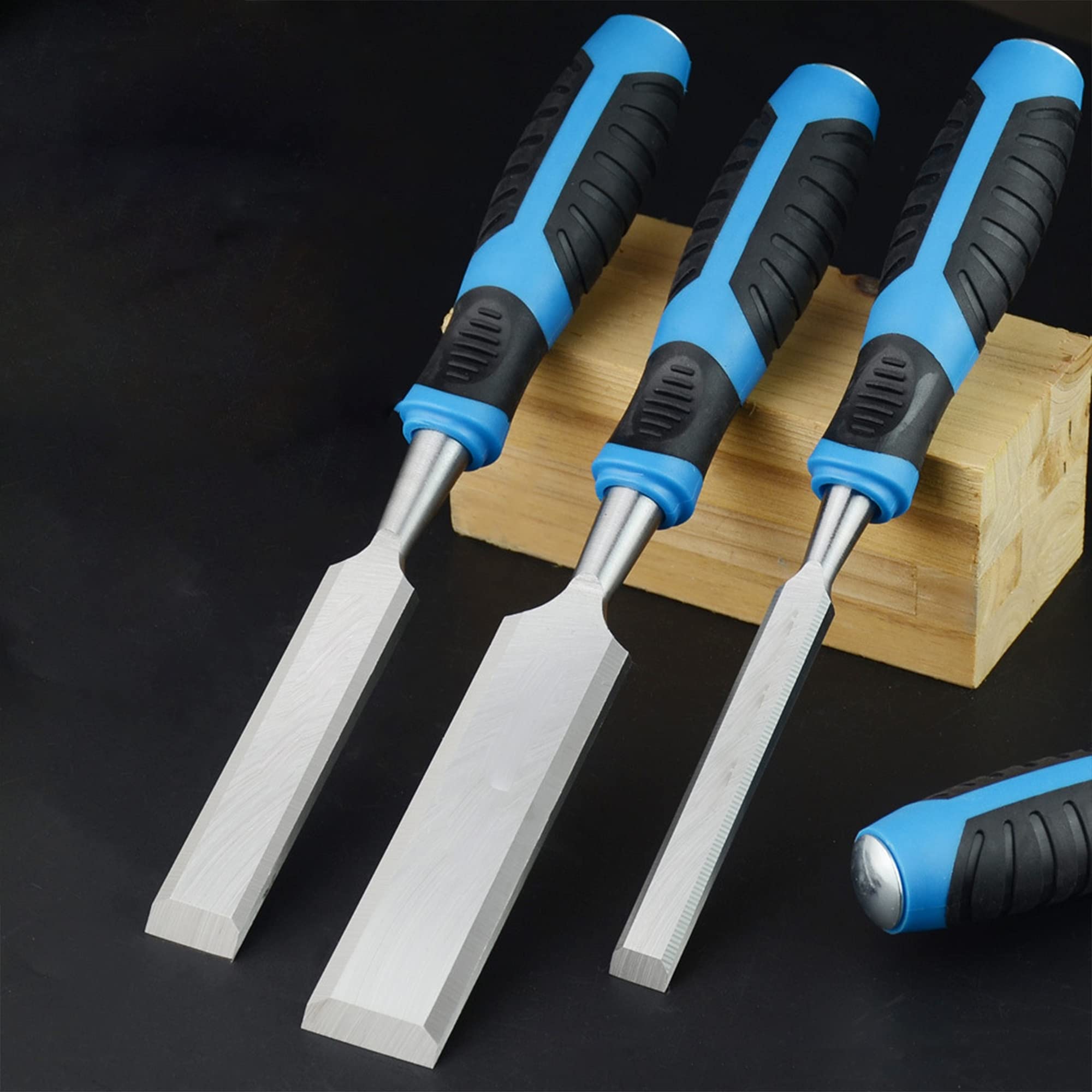 Scalpelli da legno Set di 11 scalpelli per legno acciaio ad alto tenore di carbonio scalpelli da legno per falegnameria di intaglio del legno rifilatura dei bordi