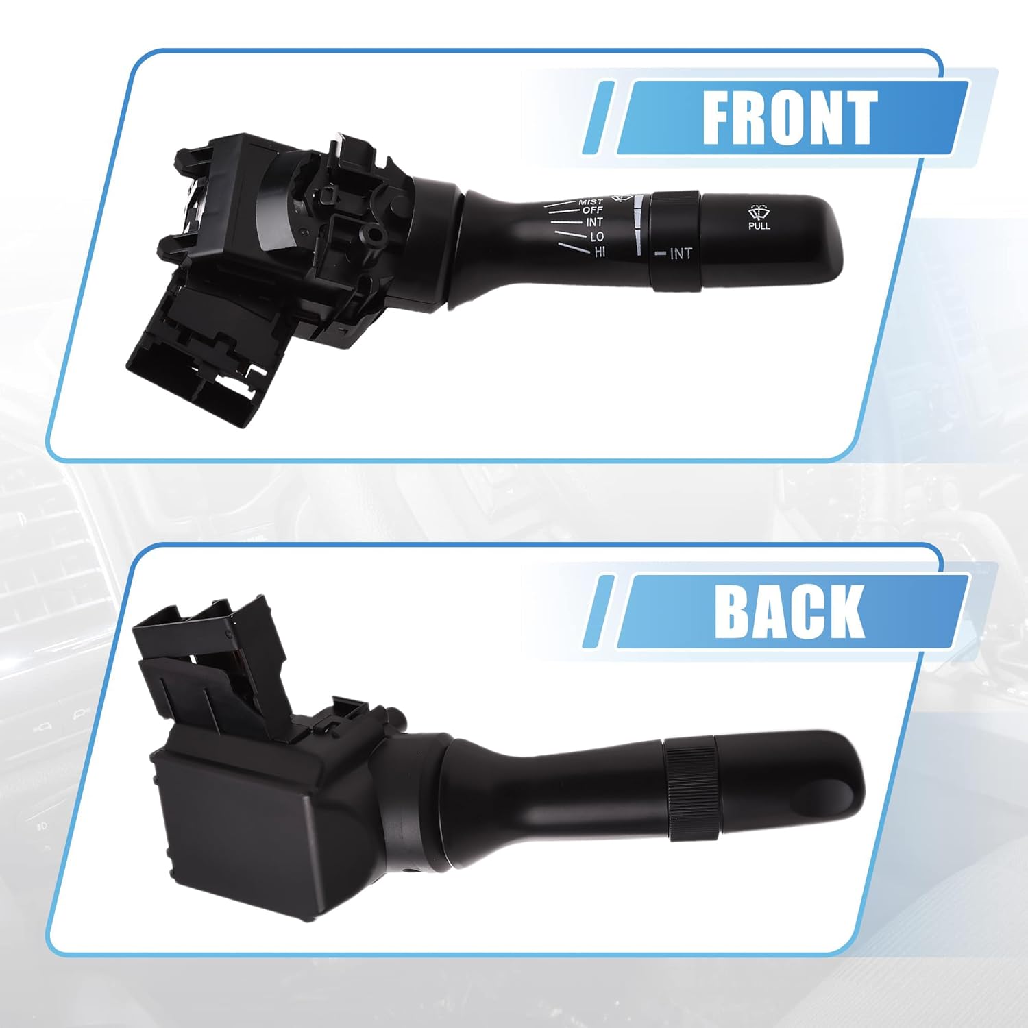 Windshield Wiper Combination Switch Control Assembly Compatible for Toyota Tundra 2012-2021, Tacoma 2011-2015, Corolla 2011-2013 Replace #8465202710 84652-02710