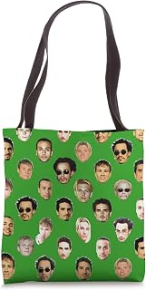 Backstreet Boys â€“ Repeated Faces Green Tote Bag
