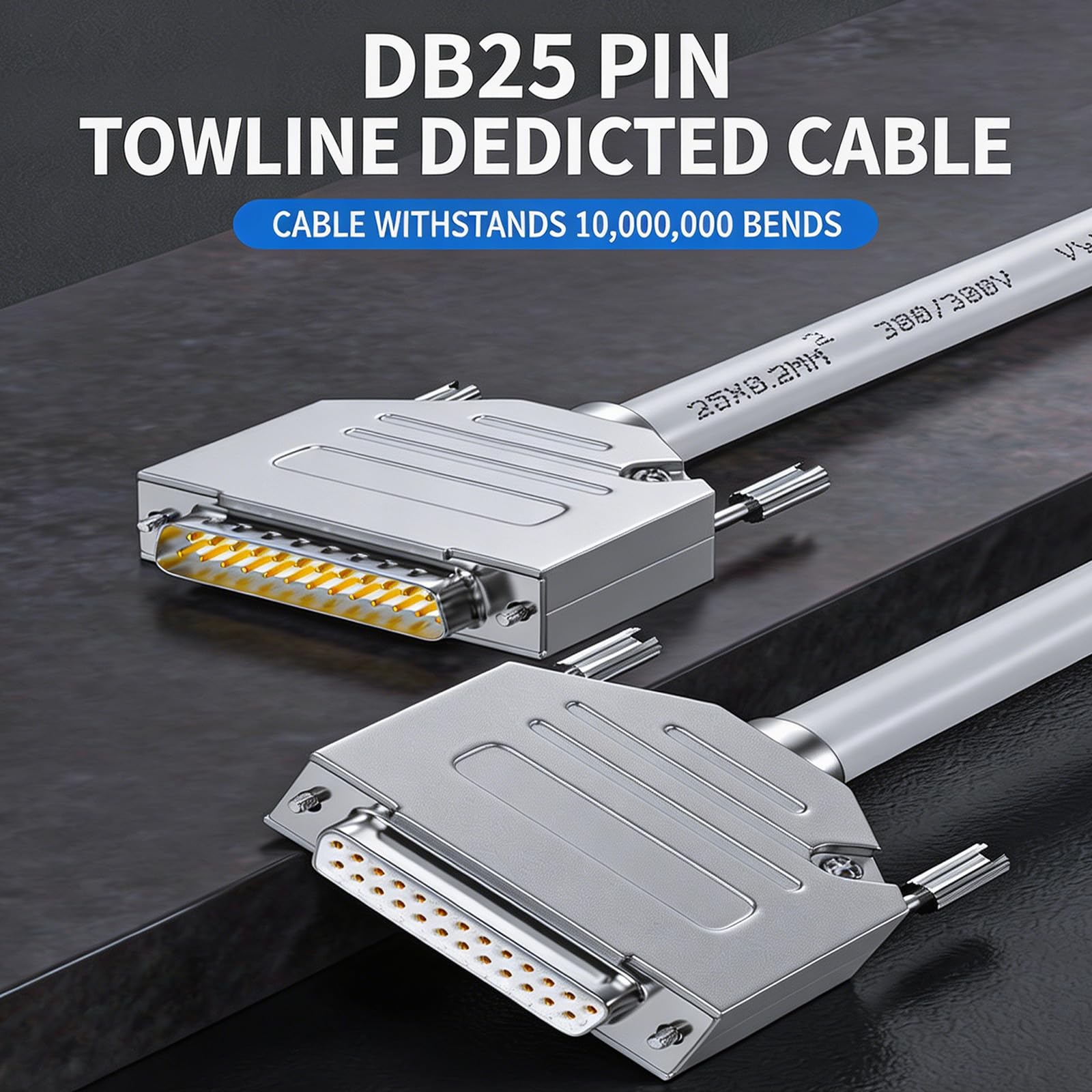 Industriale Diretto DB25 RS232, Maleto Female